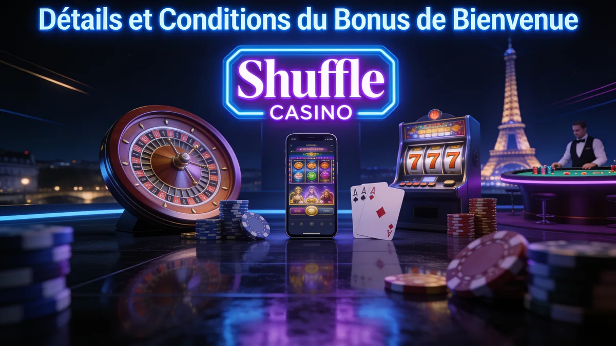 Détails et Conditions du Bonus de Bienvenue — shuffle casino en France