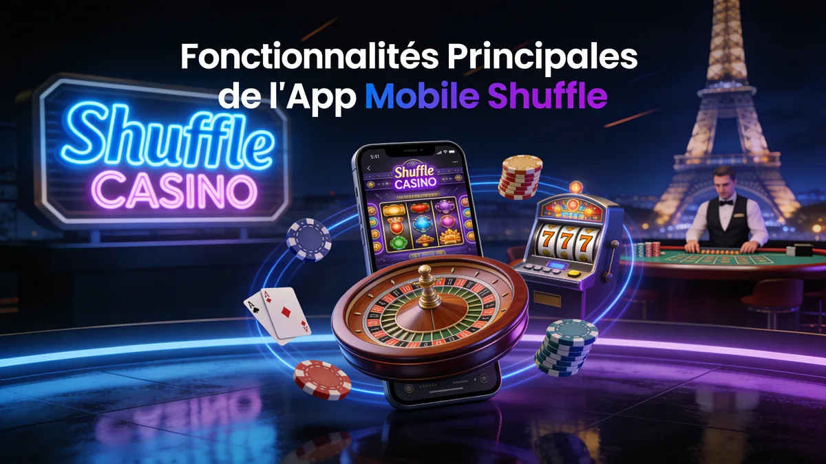 Fonctionnalités Principales de l'App Mobile Shuffle pour les joueurs en France